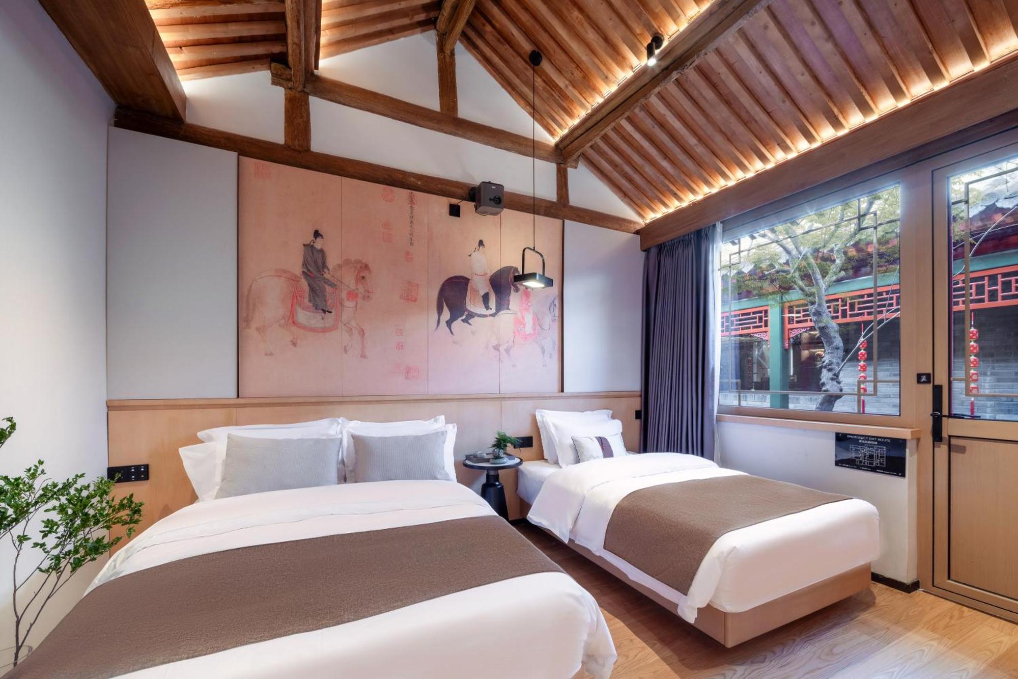 Xinxiang Yayuan Beijing Sihe Courtyard With Sky Garden Terrace Near Tiananmen Square Forbidden City Wangfujing Pedestrian Street And The Subway Buitenkant foto