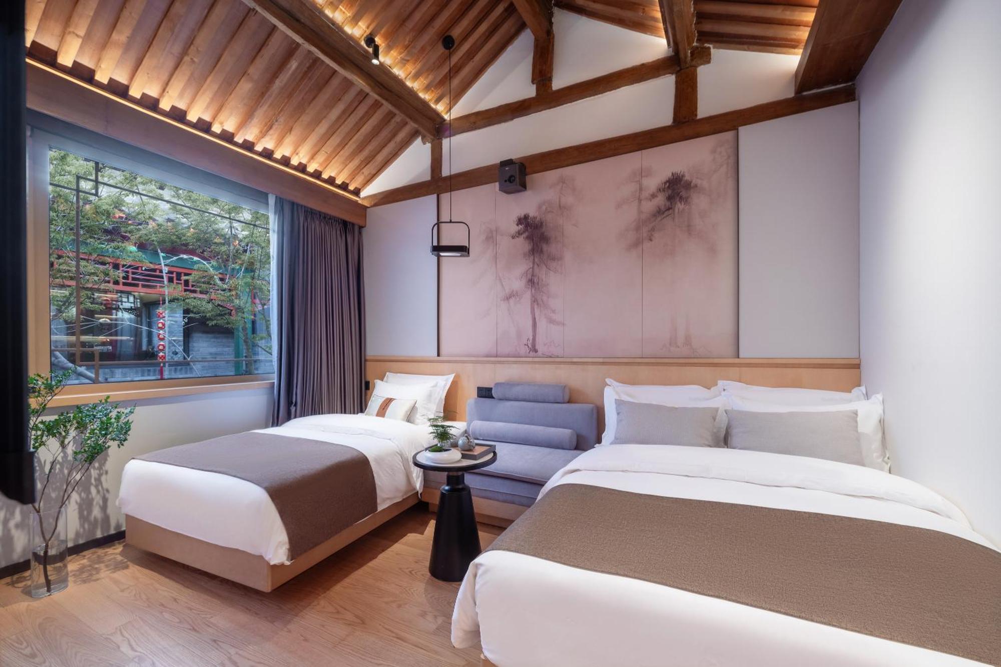 Xinxiang Yayuan Beijing Sihe Courtyard With Sky Garden Terrace Near Tiananmen Square Forbidden City Wangfujing Pedestrian Street And The Subway Buitenkant foto